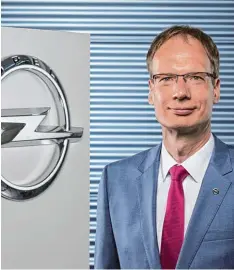  ?? Foto: Opel AG, dpa ?? Michael Lohschelle­r ist seit diesem Jahr Chef des Autobauers Opel. Er will die Zahl der Modellplat­tformen wie auch die Kosten senken.