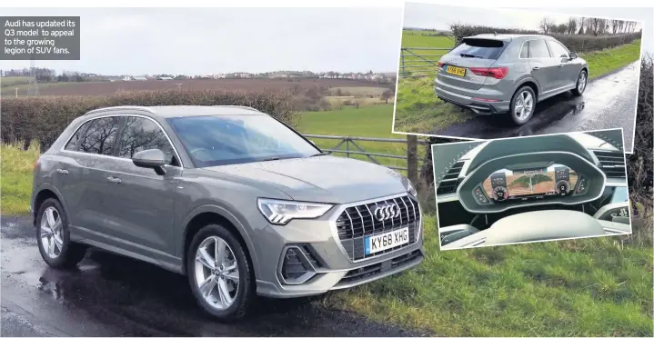  ??  ?? Audi has updated its Q3 model to appeal to the growing legion of SUV fans.