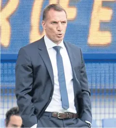  ??  ?? MOMENT OF TRUTH: Leicester City manager Brendan Rodgers.