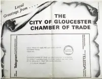  ??  ?? The telegram from Gloucester’s Chamber of Trade