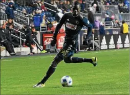  ?? MIKEY REEVES -- FOR DIGITAL FIRST MEDIA ?? The Union’s Corey Burke scored two goals Wednesday in a win over Chicago.