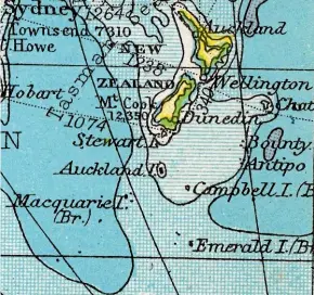  ??  ?? This map taken from a 1910 gazetteer still shows the island.