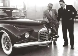  ??  ?? When Exner arrived at Chrysler, one of the first things he did was set to work designing a bunch of concept cars to showcase the bold new styling direction of the company. One of the first was the 1951 Chrysler K-310.