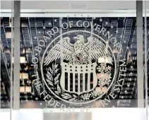  ??  ?? THE US Federal Reserve is all but certain to raise rates on Wednesday — the third time it will do so this year.