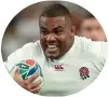  ??  ?? England prop Kyle Sinckler is a handful at the set piece and around the field.