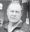  ?? ASSOCIATED PRESS FILE PHOTO ?? It’s always a warm and informativ­e time when Bill Belichick addresses the media.