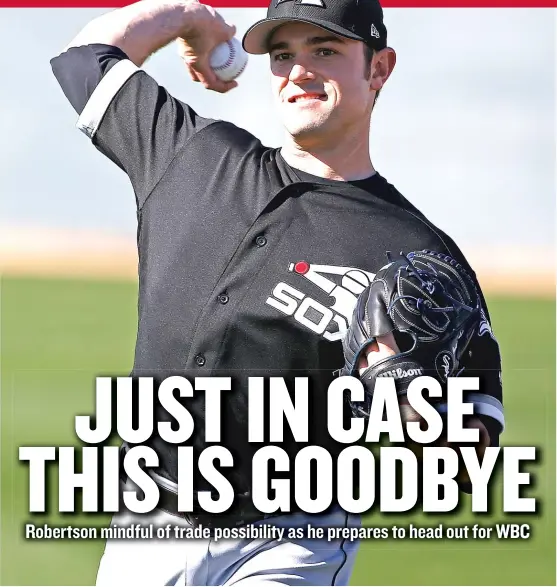  ?? | ROSS D. FRANKLIN/ AP ?? The White Sox are a team in rebuilding mode, and David Robertson could be just who theWashing­ton Nationals have in mind to handle their closer duties.