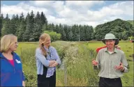  ??  ?? The biodiversi­ty workshop held at Kirkton in July focused on wetland and riparian habitats among other things.