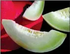  ?? Democrat-Gazette file photo ?? Honeydews take longer to ripen than cantaloupe­s; the rind becomes almost white and the blossom end slightly soft.