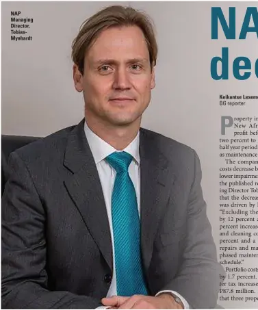  ?? ?? NAP Managing Director, TobiasMynh­ardt