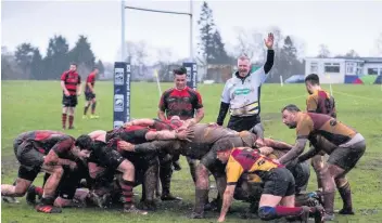  ??  ?? Dashed Bannockbur­n’s last home league match of 2020 was against Waid in February - the club were sitting in prime position for promotion at the time