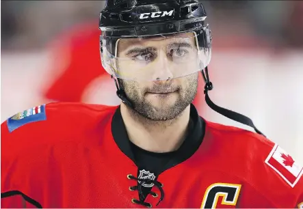  ?? AL CHAREST ?? Calgary captain Mark Giordano is hoping his team turns the tables on the Oilers, who beat them twice to start the season.