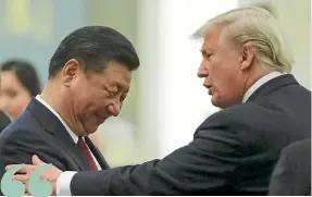  ?? GETTY IMAGES ?? China’s President Xi Jinping and Donald Trump have created a world where New Zealand will likely have to choose with one or the other.