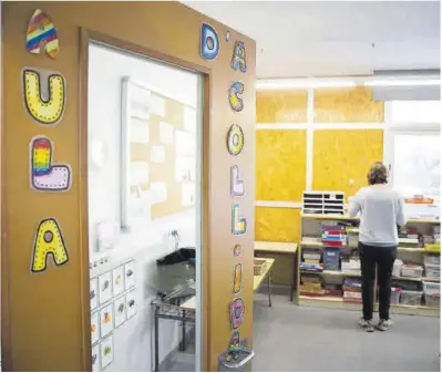  ?? Ferran Nadeu ?? Interior de un aula de la Escola La Palmera del Eixample.