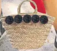  ??  ?? La Redoute straw basket bag, £23.20, laredoute.co.uk