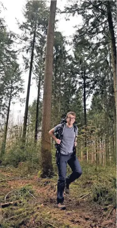  ?? FOTO: MARKUS VAN OFFERN ?? Berge hat der Niederrhei­n zwar keine, düstere Wälder hat unser Autor auf seiner Wanderung aber gefunden.