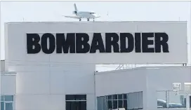  ?? CANADIAN PRESS FILE PHOTO ?? Bombardier Inc. says it has fulfilled more than 70 per cent of its business aircraft deliveries for the year, as a lengthenin­g order backlog points to growing demand.