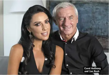  ??  ?? Carol Anthony and Ian Rush