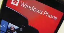  ??  ?? Matter of time: Microsoft says its Windows Phone will propel it past Apple in China’s smartphone market. – Reuters