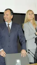  ??  ?? Sintonia L’ex vicepresid­ente della Commission­e europea Franco Frattini con la deputata azzurra Michaela Biancofior­e, sempre vicina nella sua storia politica