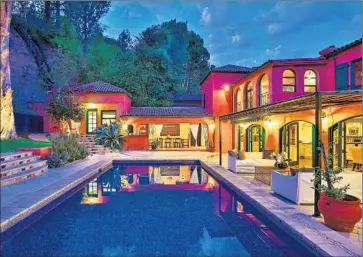  ?? Simon Berlyn ?? ACTOR GORAN VISNJIC has listed his 1930s Mediterran­ean-style home in Hollywood Hills for sale at $4.58 million. The quarter-acre lot includes an outdoor kitchen and dining room as well as a swimming pool.