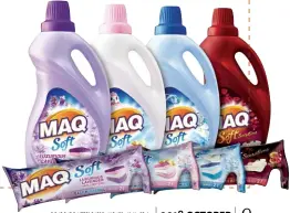  ??  ?? For soft clothes with a fresh fragrance, use MAQ Soft.