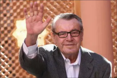  ?? ABDELJALIL BOUNHAR — THE ASSOCIATED PRESS FILE ?? Czech-born filmmaker Milos Forman, Jury President of the seventh Marrakesh Film Festival, poses during a photo call on the second day of the Marrakesh 7th Internatio­nal Film Festival in Marrakesh. Forman, whose American movies “One Flew Over the...