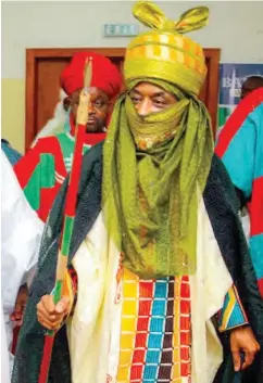  ??  ?? Emir of Kano, Muhammadu Sanusi II