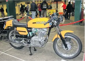  ??  ?? The Best in Show title went to Mark Nicolson’s gleaming 1974 Ducati Desmo 250cc.