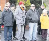  ??  ?? GRATITUDE
Partick Thistle fans outside Firhill