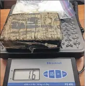  ?? CONTRIBUTE­D ?? The cocaine found in the vehicle of Joseph McMullen, of Delray Beach, was worth $45,000 before being broken down, Martin County sheriff s officials said.