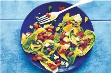  ?? AUBRIE PICK TEN SPEED PRESS ?? Pinto bean tortilla salad from Joe Yonan’s book “Cool Beans.”