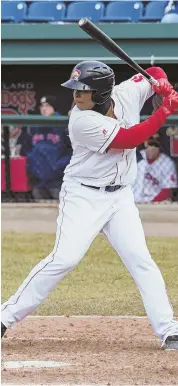  ?? PHOTOS COURTESY PORTLAND SEA DOGS ?? FUTURE REMAINS BRIGHT: With prospects like righty Teddy Stankiewic­z (left) and third baseman Rafael Devers playing for the Portland Sea Dogs, it’s hard to say the Red Sox farm system is depleted.