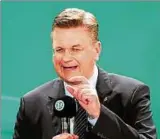  ??  ?? Dfb-präsident Reinhard Grindel erntete für sein Verhalten beim Fifa-kongress Kritik. Foto: Getty