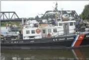  ?? JOSEPH PHELAN — JPHELAN@DIGITALFIR­STMEDIA.COM ?? Dozens of boats were docked at the 19th annual Waterford Tugboat Roundup Saturday.