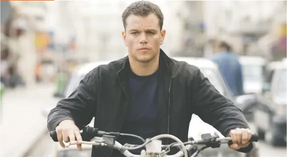  ?? UNIVERSAL PICTURES ?? Actor Matt Damon has often portrayed Jason Bourne, the late Robert Ludlum’s famous character whose adventures continue both in print and on the big screen.
