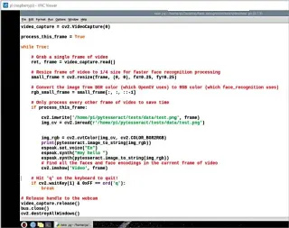  ??  ?? Fig. 2: Code snippet for capturing video and processing it for OCR