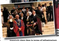  ??  ?? Main pic: The Civic Reception in County Hall. Top right: Pat O’Malley, Evwin Hagumaiev, Maeve Clancy. Above: Seamus McCormack and Barbara McGlynn. Inset: Mayor of Sligo Cllr Sean McManus ( RIP) and piper Larry O’Dowd ( RIP) in Crozon at the first...