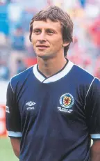  ??  ?? Dundee United striker Paul Sturrock featured twice for Scotland in Mexico.