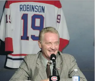  ?? RYAN REMIORZ/THE CANADIAN PRESS ?? Larry Robinson is soon to be a coaching free agent.