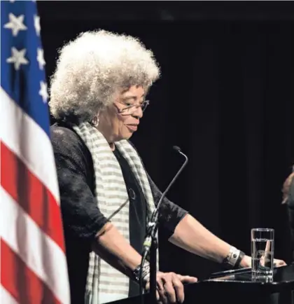  ?? ALEJANDRO GAMBOA. ?? El 4 de abril, la célebre académica y activista feminista Angela Davis ofreció la la lección inaugural de la Universida­d de Costa Rica.