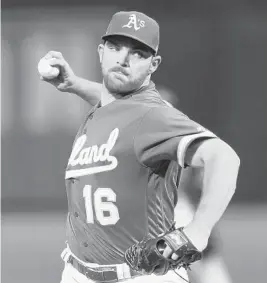  ?? THEARON W. HENDERSON/GETTY ?? Athletics reliever Liam Hendriks will get the call to open the AL wild-card game against the Yankees on Wednesday.