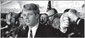  ??  ?? Sen. Robert F. Kennedy just before his assassinat­ion.