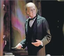  ?? Myung J. Chun Los Angeles Times ?? SAID Landon of leaving Scrooge, “It’s maybe better to quit too soon than too late.”