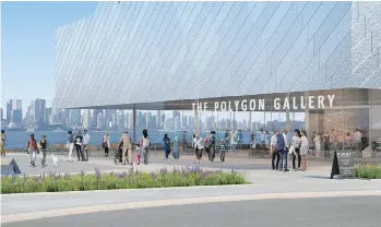  ??  ?? The proposed Polygon Gallery in North Vancouver to be built in the old shipyard area starting next year.