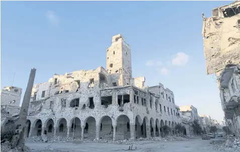  ??  ?? DAMAGE DONE: A historic building, that was ruined during a three-year conflict, is seen in Benghazi, Libya in February.