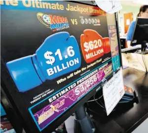  ?? BILD: SN/AP ?? 1,6 Milliarden Dollar: Der größte Lotto-Jackpot der US-Geschichte.