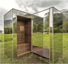  ??  ?? Room with a view Lookout by Angus Ritchie and Daniel Tyler is sited between Loch Voil and Doine