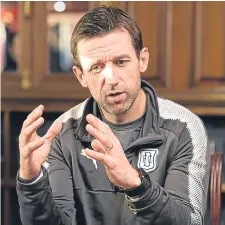  ??  ?? Neil McCann knows where his priorities lie.