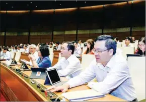  ?? VIETNAM NEWS AGENCY/VIET NAM NEWS ?? Vietnam’s National Assembly deputies officially ratified the EVFTA and the EVIPA on Monday.